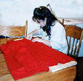 pleating a skirt